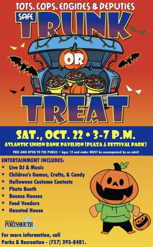 Trunk or Treat on October 22 at the Atlantic Union Bank Pavilion - 3:00 ...