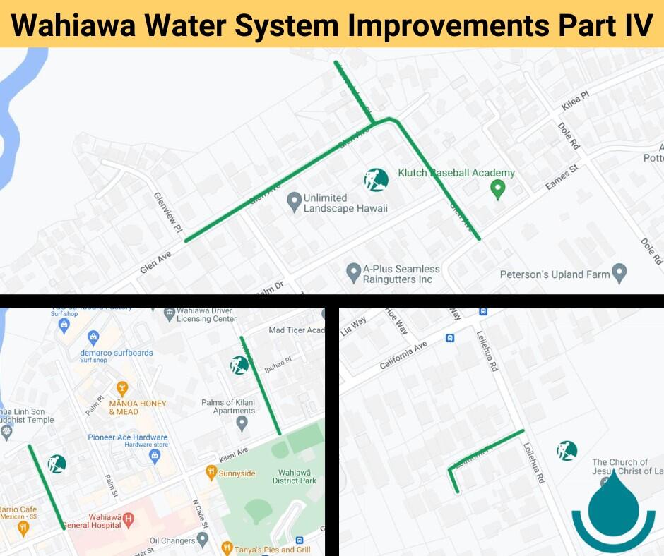 A Board of Water Supply contractor is improving the water system in the