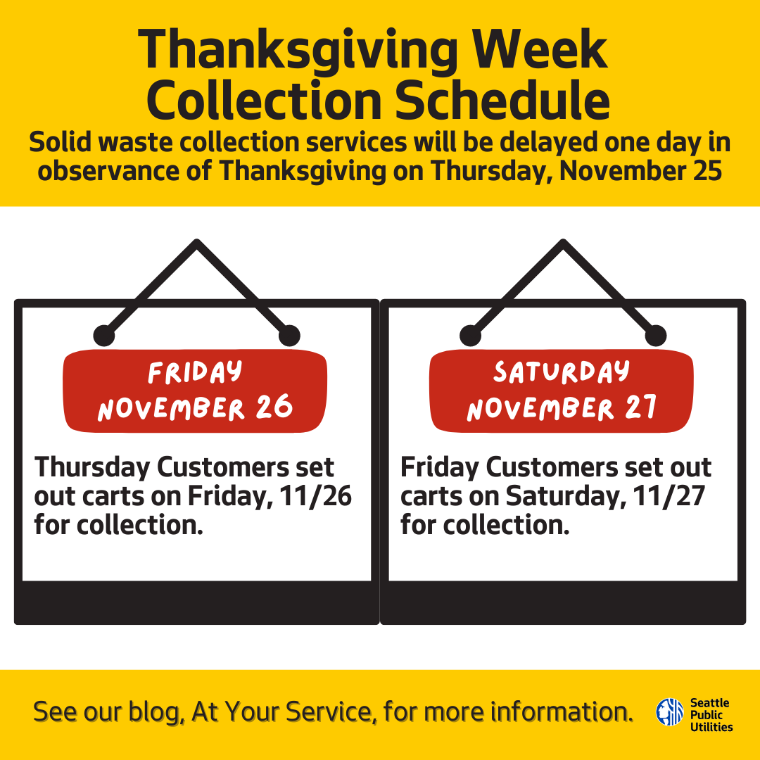 Holiday Collection Schedule for SPU Customers (Seattle Public Utilities) — Nextdoor
