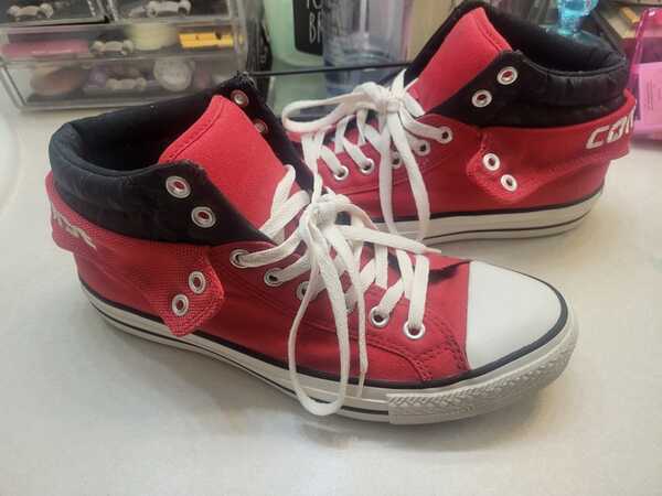 Converse All Star RED Custom Sneakers For $70 In Albuquerque, NM | For Sale  & Free — Nextdoor