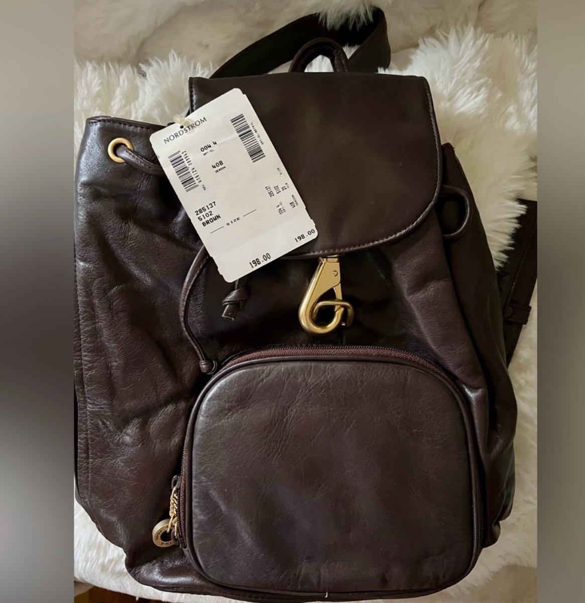 Perlina Full Grain Leather Backpack Brown Style 5102 NWT Nordstrom Lennon Canvas & Leather Backpack – Will Leather Goods main image 4