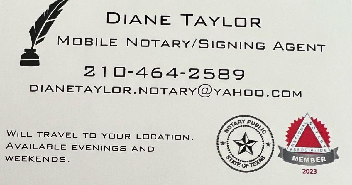 Mobile Notary Service for 2 in San Antonio, TX Finds — Nextdoor