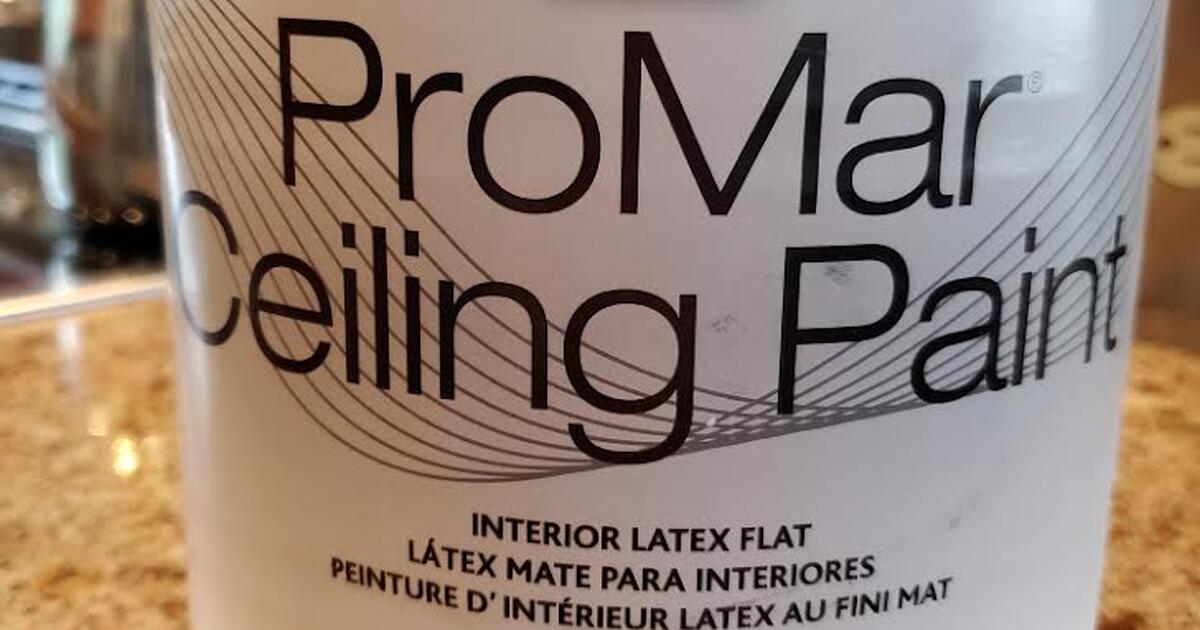 Free Unopened Ceiling Paint Sherwin William ProMar White Interior