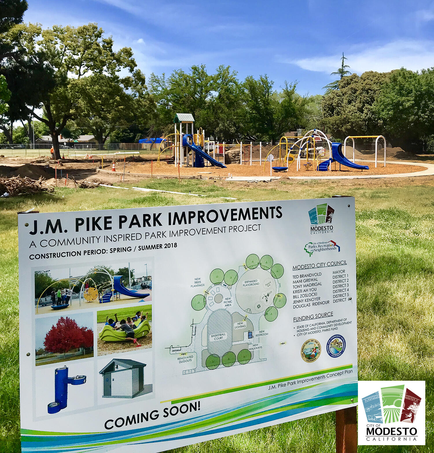 Jm Pike Park Update City Of Modesto Parks Recreation And Neighborhoods Department — Nextdoor 