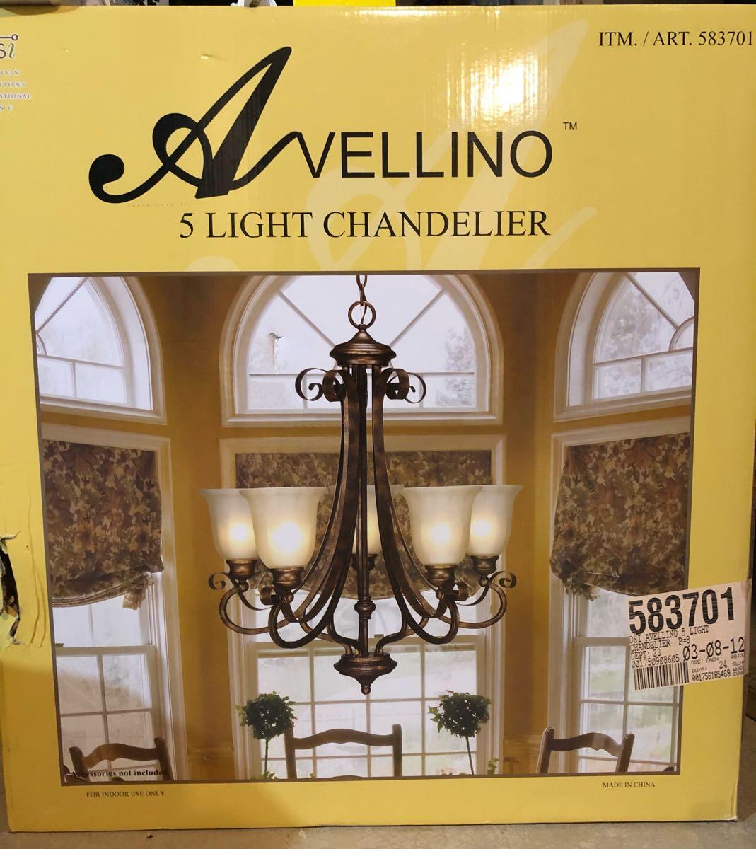 avellino 5 light chandelier