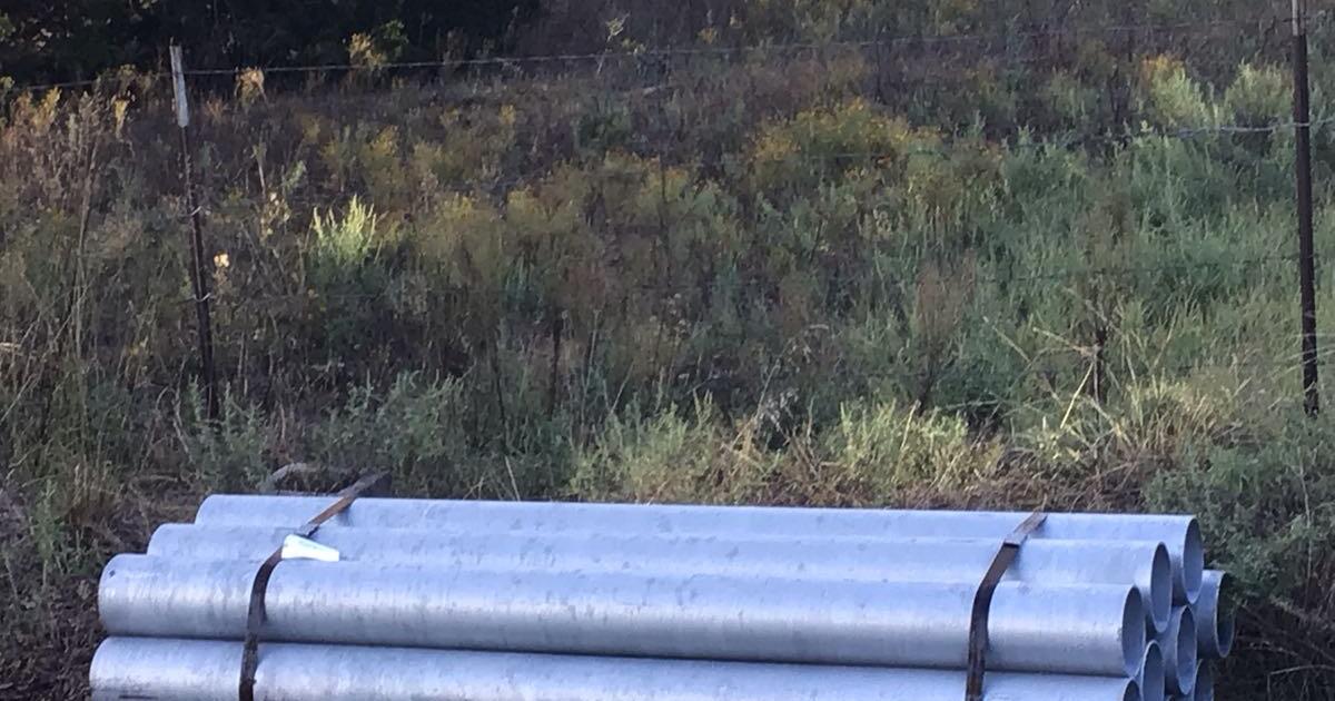 6“ x 7‘ galvanized pipe bollards for 30 in Valley View, TX For Sale