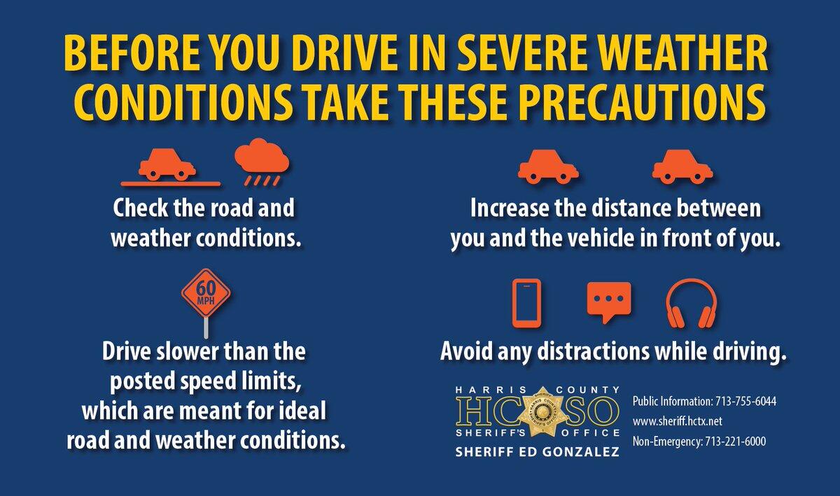 Before You Drive in Severe Weather Conditions Take These Precautions