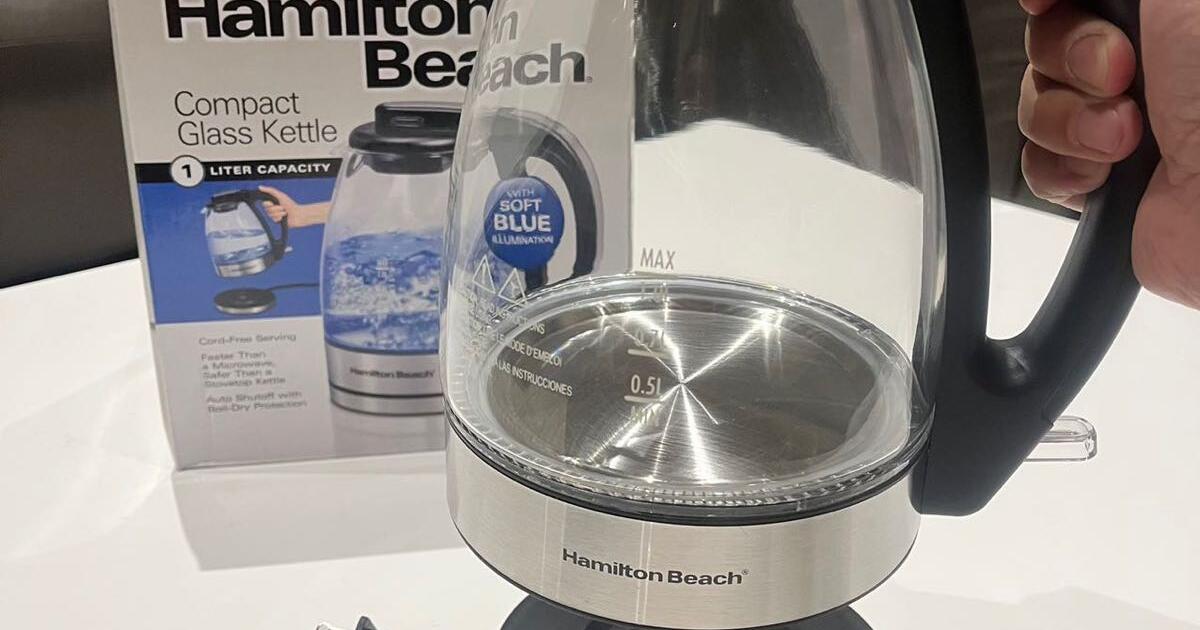 New In Box Hamilton Beach 1 Liter Capacity Water Boiler Fast Boiling