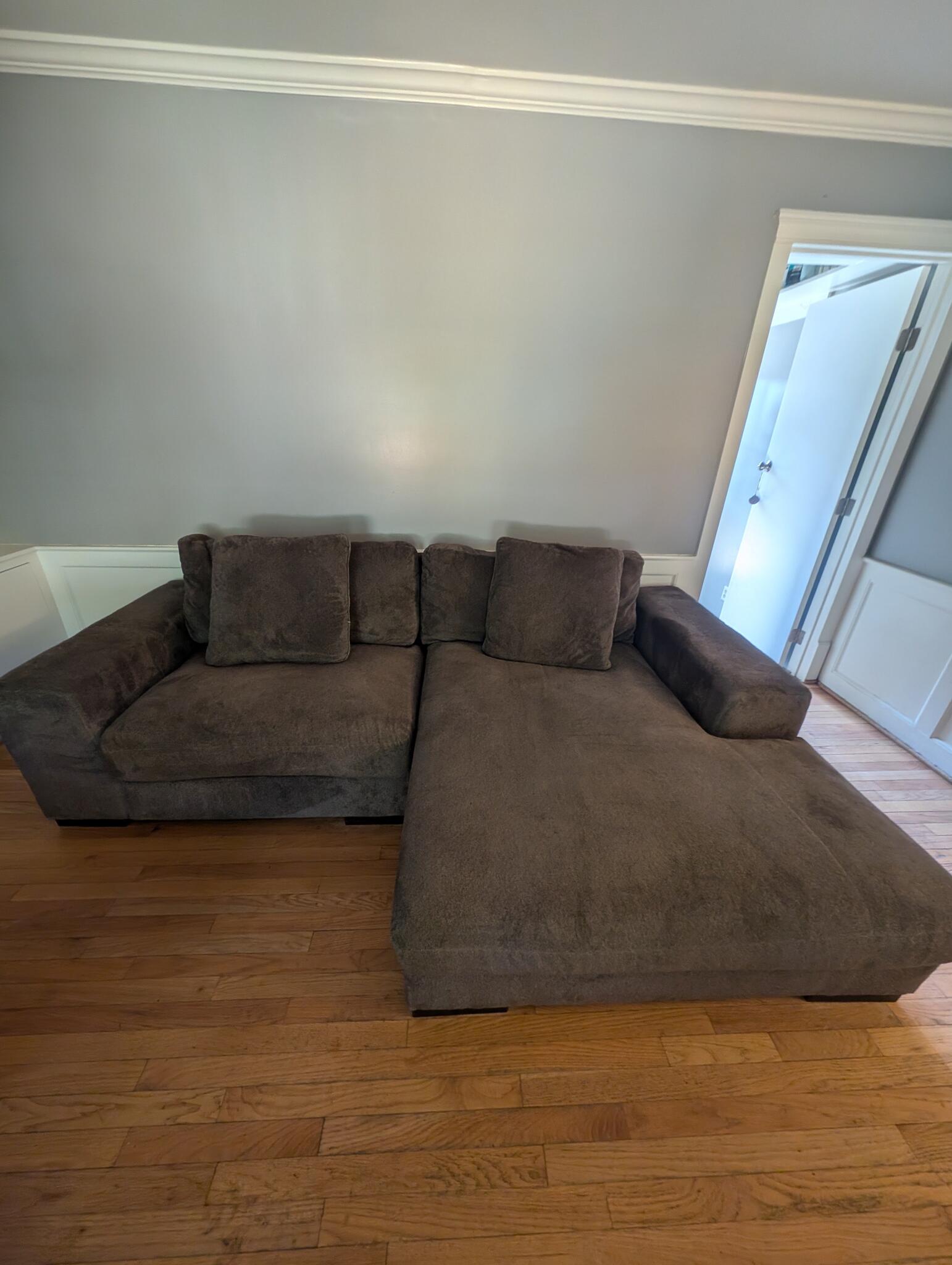 Grey Microfiber Couch