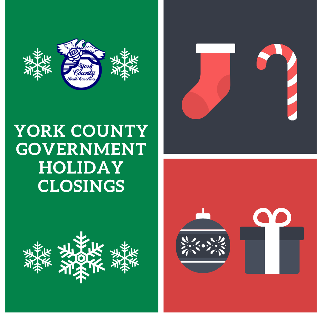 York County Holiday Closings and Modified Schedule of Operations (York