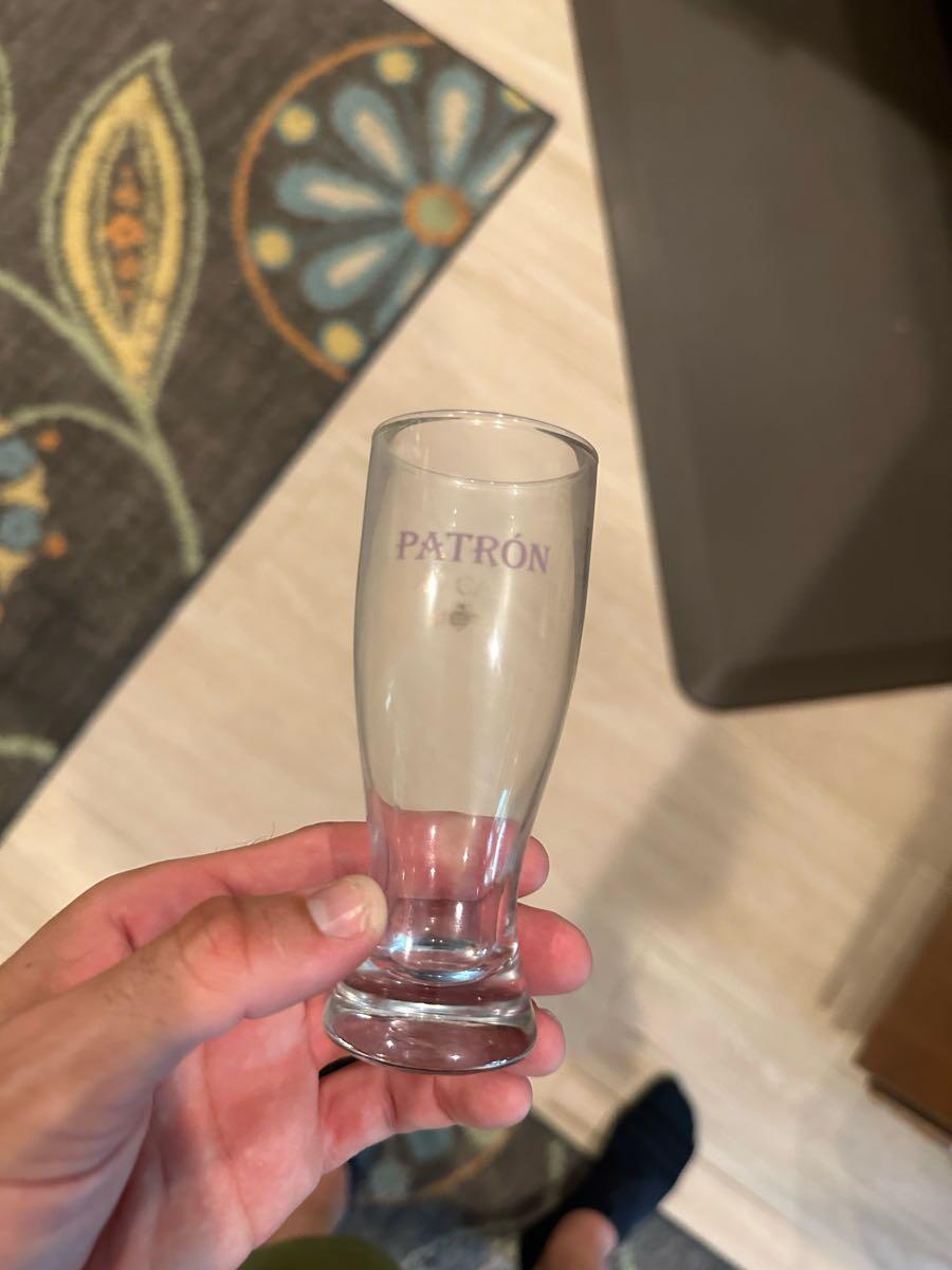 Glass patron
