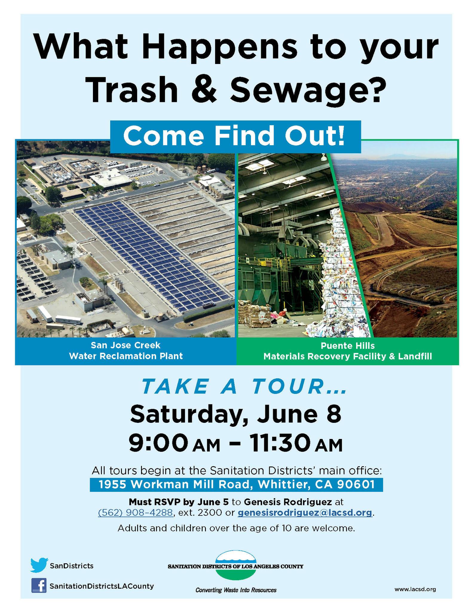 What Happens to Your Sewage and Trash? Free Tour of Sanitation Districts'  Facilities in Whitter on Saturday, June 8. (County of Los Angeles) —  Nextdoor — Nextdoor
