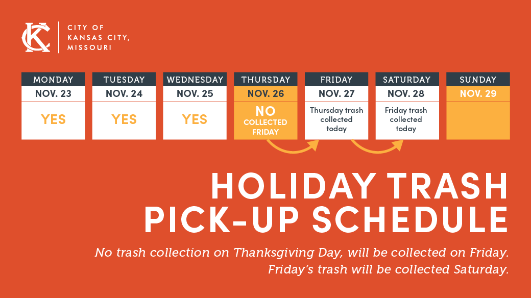 Holiday Trash Pick-up Schedule (City Manager's Office) — Nextdoor ...