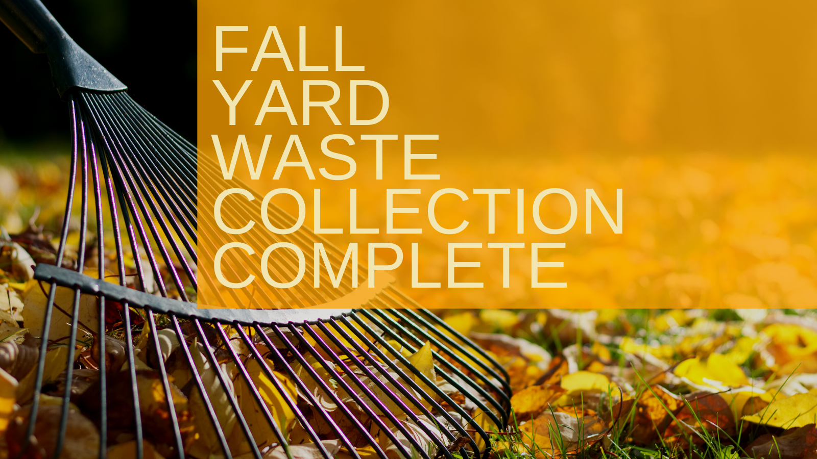 Fall Yard Waste Collection Now Complete (City of West Allis) — Nextdoor
