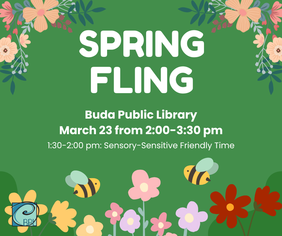 🦋Celebrate spring with the Buda Public Library and their Spring Fling ...