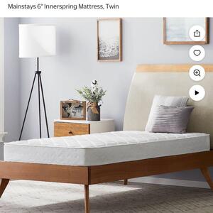 Mainstays 6" Innerspring Mattress, Twin