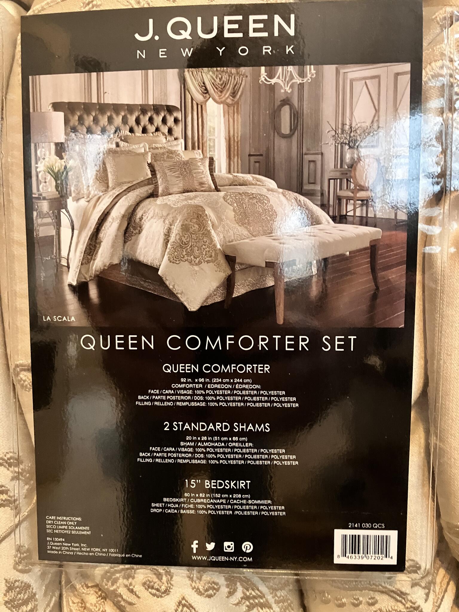 La Scala Comforter Collection by J Queen New York Queen Pillows for