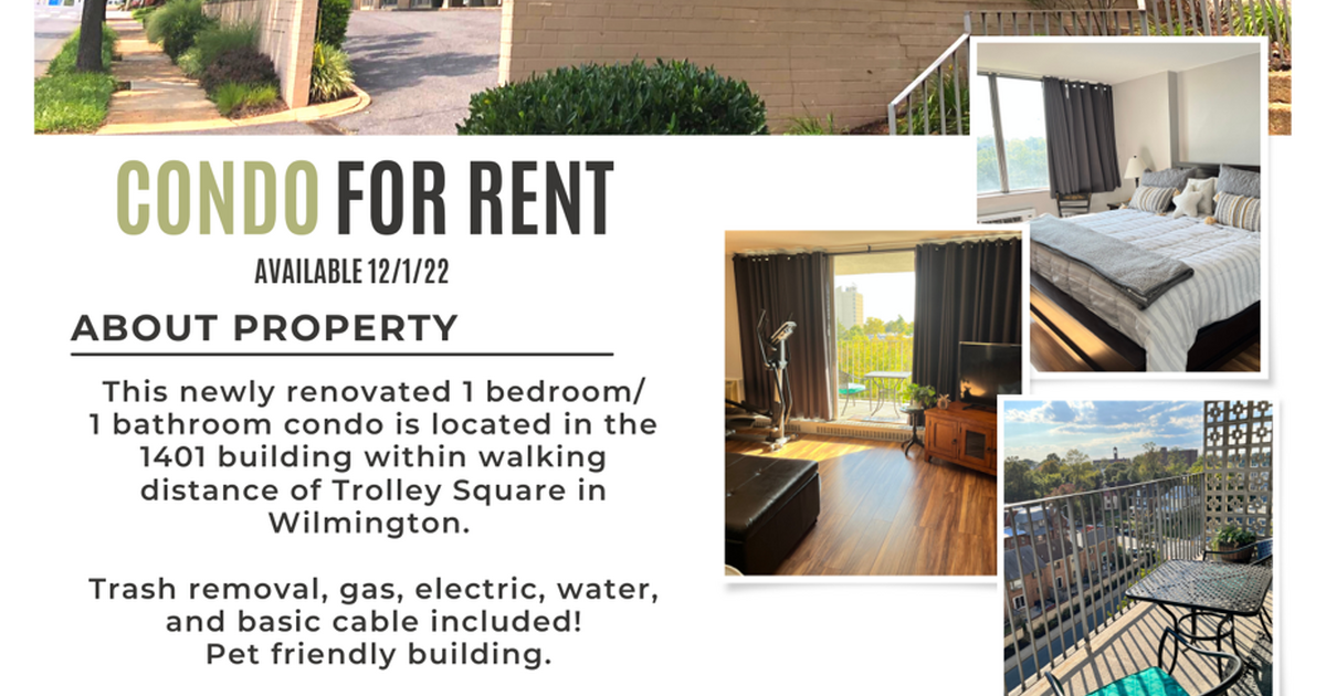 Wilmington Condo Rental for 1350 in Middletown, DE For Sale & Free