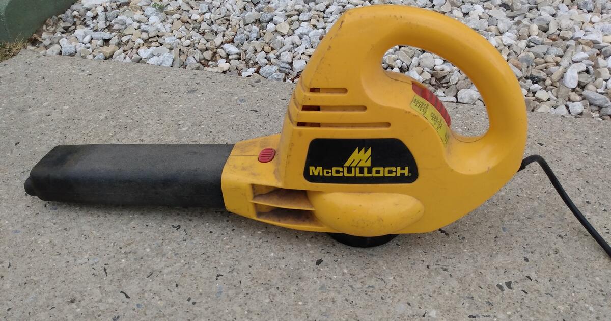 McCulloch Yellow Corded Electric Handheld Leaf Blower For 30 In Villas NJ For Sale Free