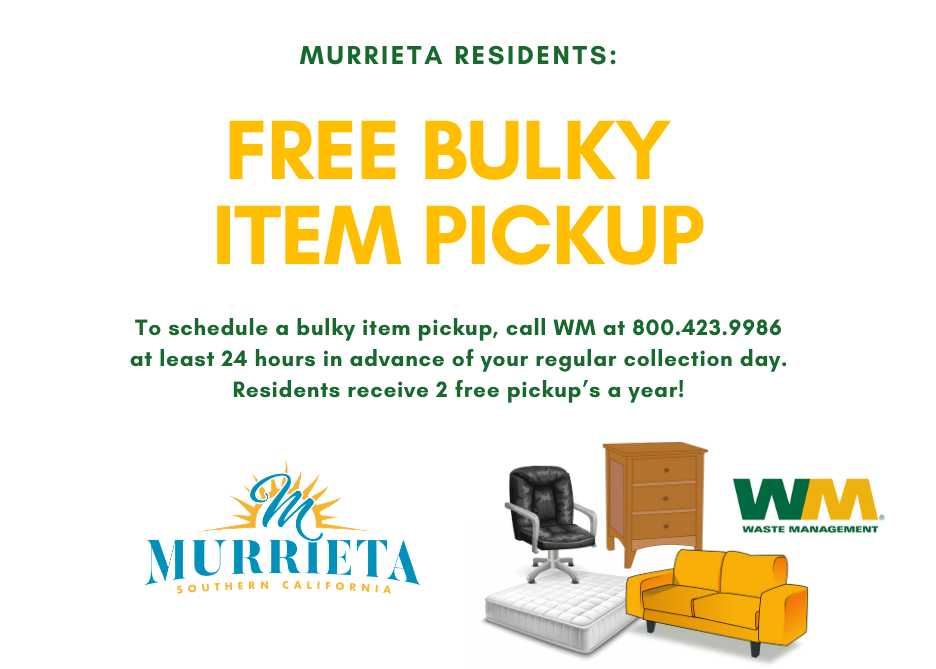 Glendale has a great FREE service for Bulky Item Pick up