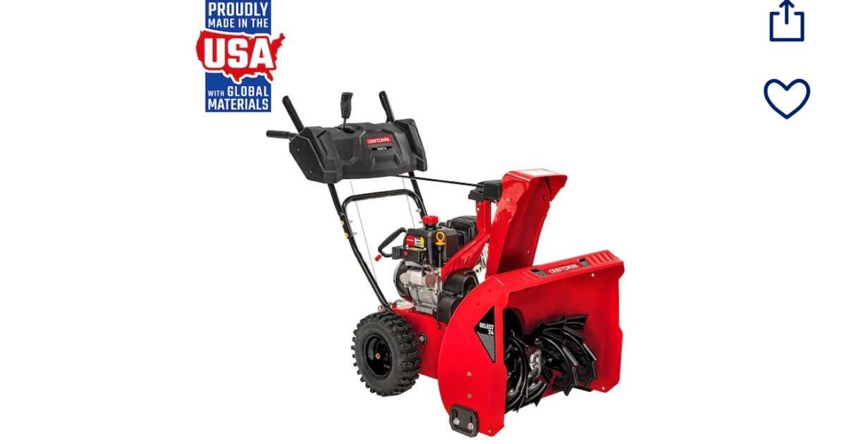 Craftsman two stage snow thrower for 550 in wilmington de for sale