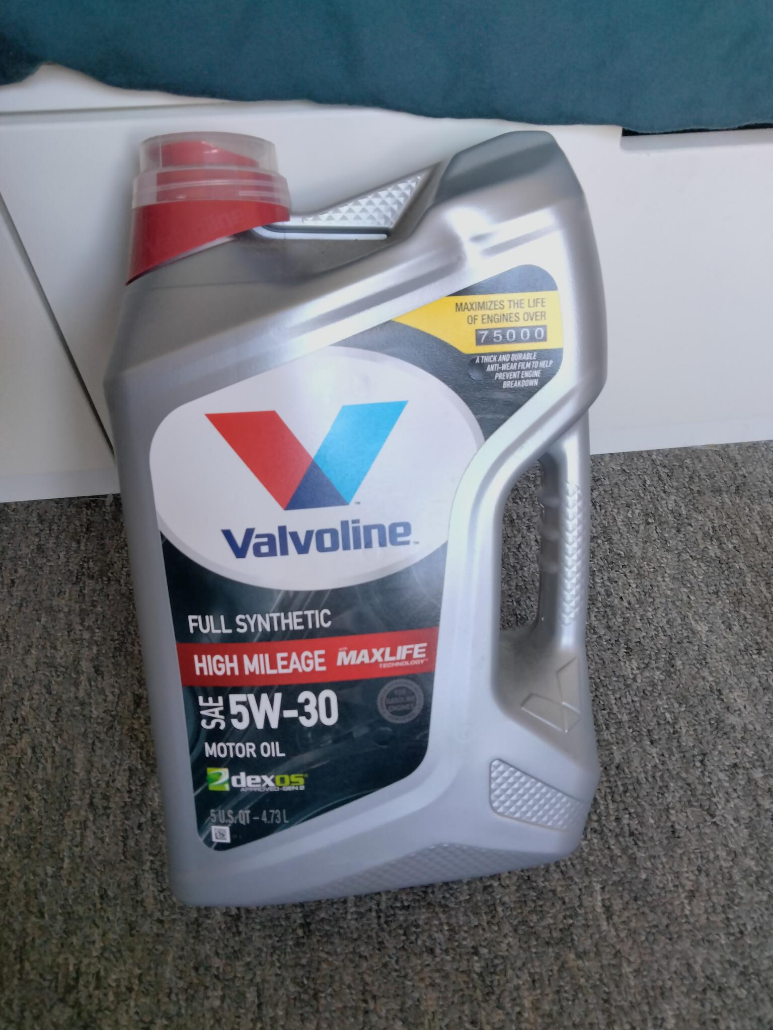 Valvoline Full Synthetic High Mileage With MaxLife Technology SAE