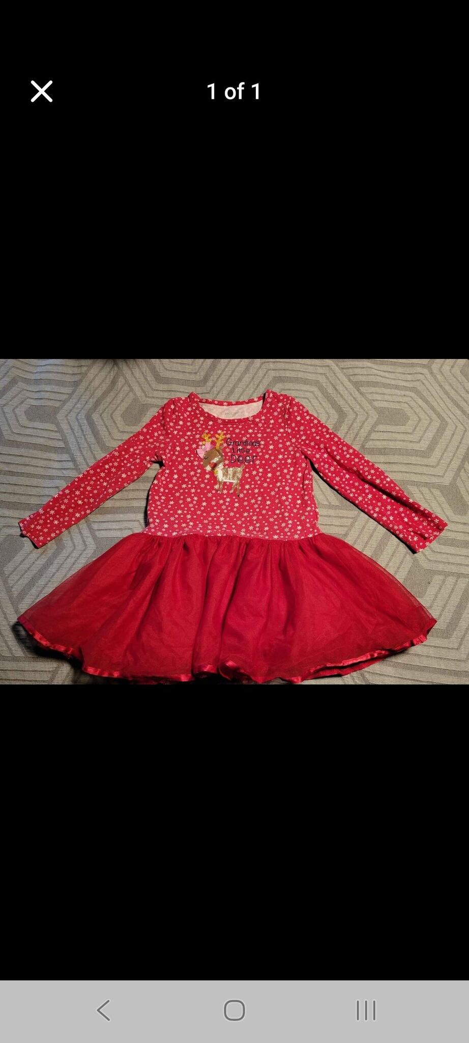 Toddler Girls 5T Christmas Dress "Gr&ma's Little Deer" For $2 In  Pittsburgh, PA | For Sale & Free  Nextdoor