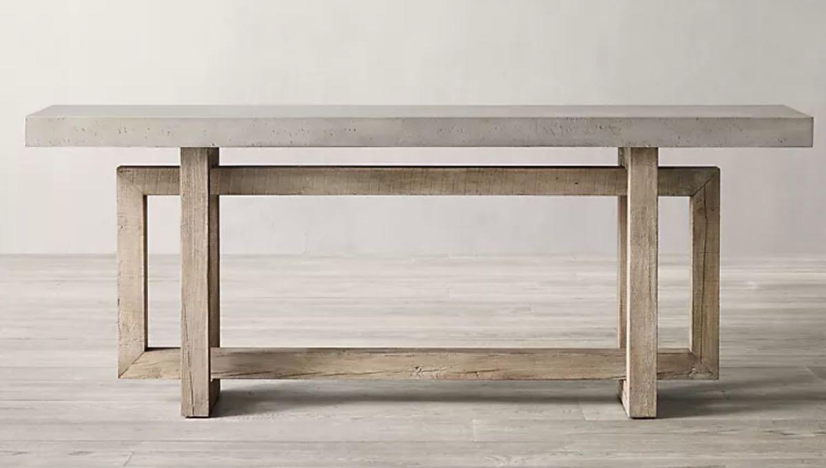 Heston table deals restoration hardware