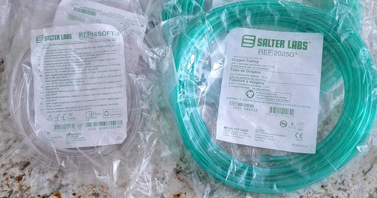 PENDING PICKUP. Free! Oxygen tubing & nasal cannulas. for Free in Colorado Springs, CO For