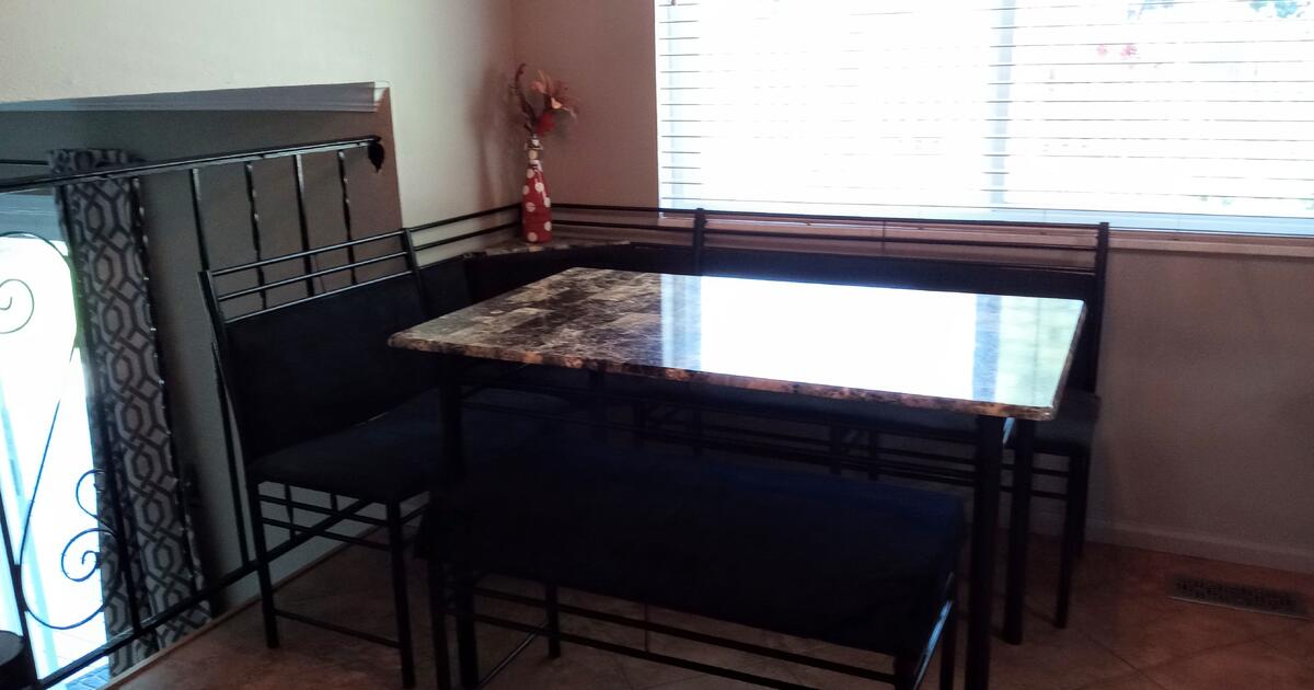 Corner Kitchen table with bench/s. for $50 in Littleton, CO | For Sale & Free — Nextdoor