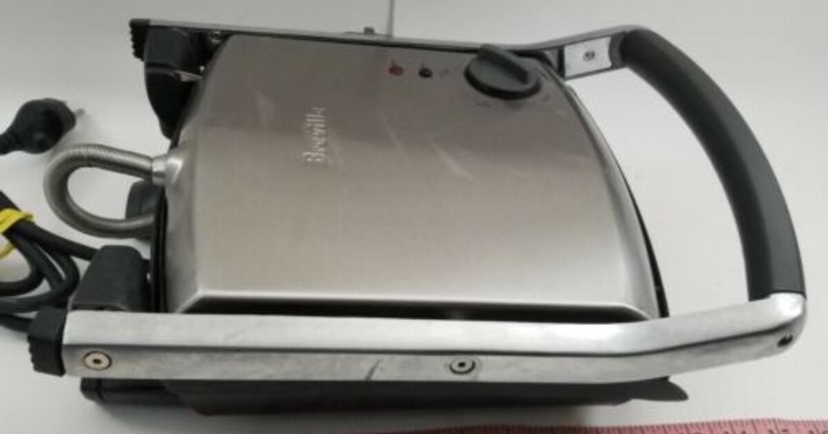 BREVILLE TG425XL Heavy Duty Stainless Steel Adjustable Panini Sandwich ...