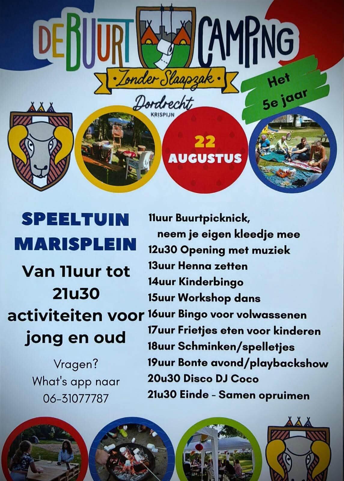 22 augustus, buurtcamping