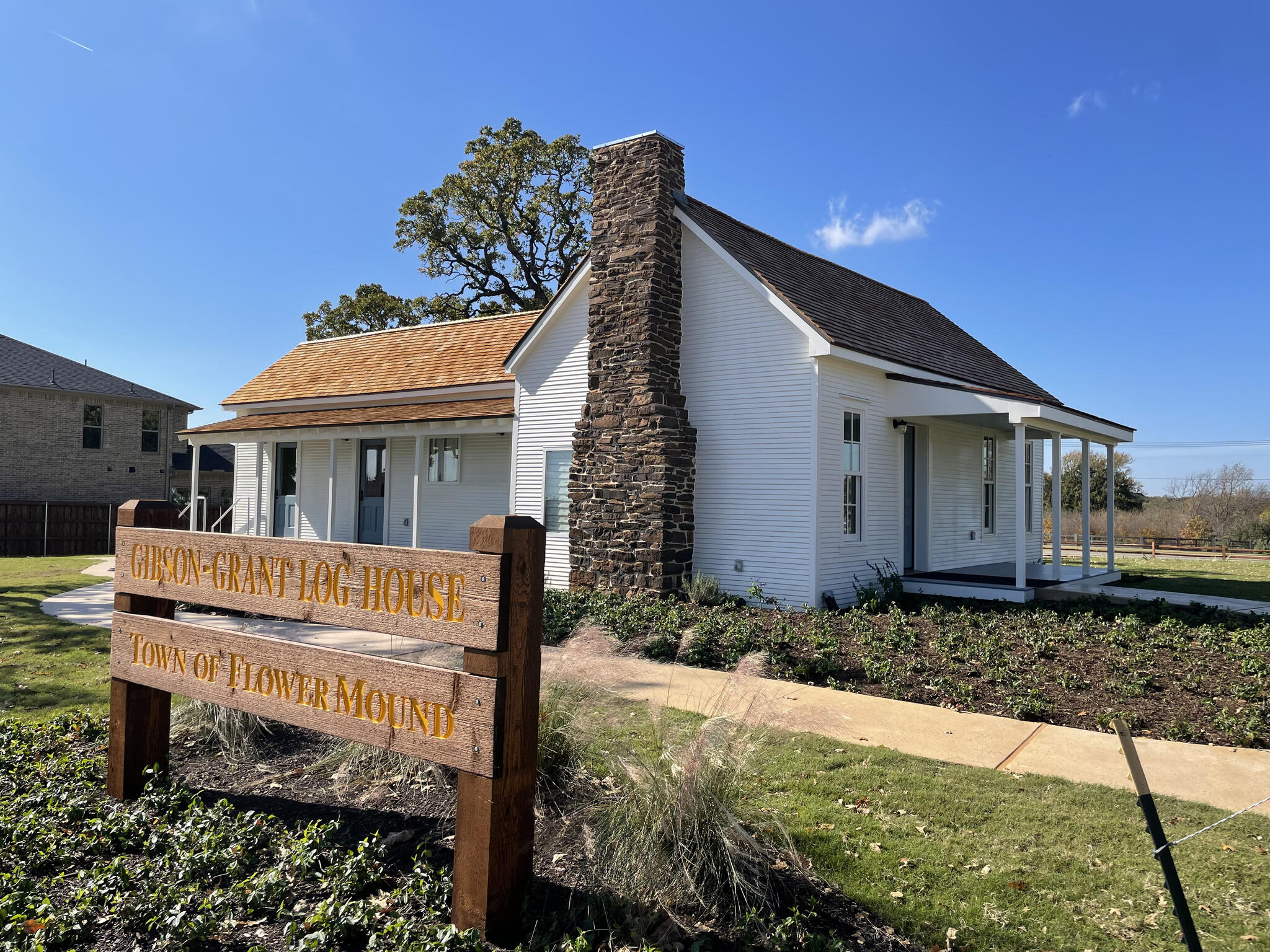 GibsonGrant Log House Set to Open in December (Town of Flower Mound
