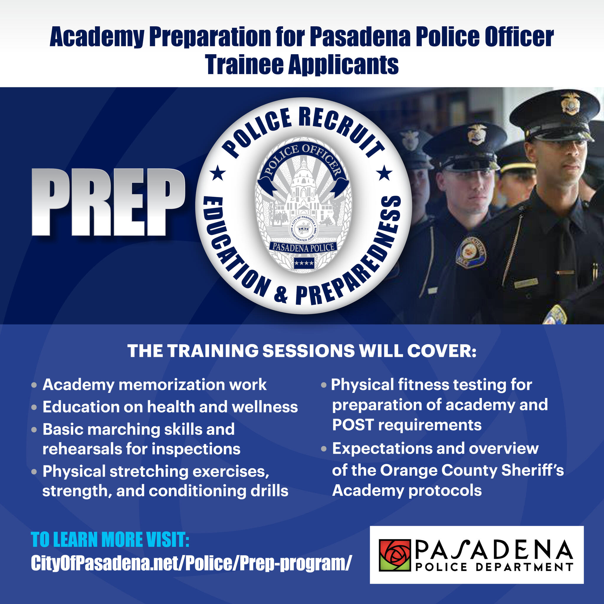 Thinking about a career in law enforcement? (Pasadena Police Department ...