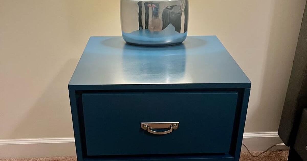 Modern Blue Nightstand with Drawer for 70 in Bolivia, NC Finds
