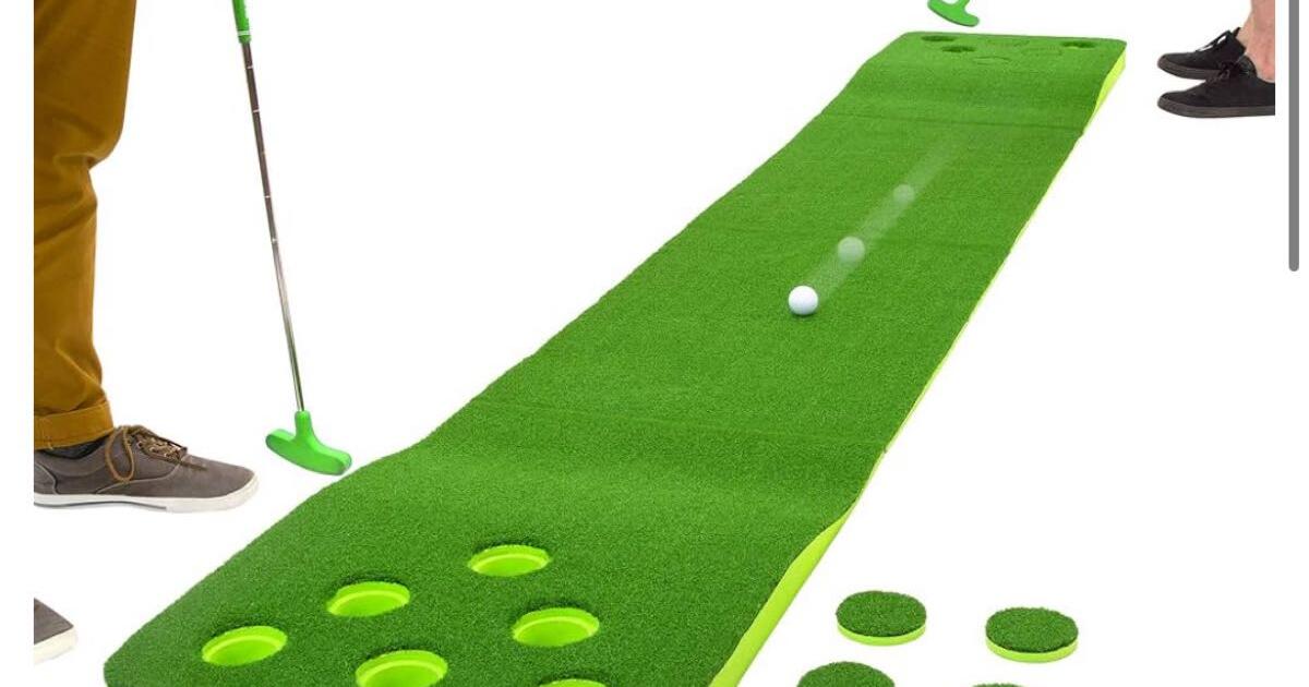 Like New!! GoSports BattlePutt Golf Putting Game, 11 ft Putting Green ...
