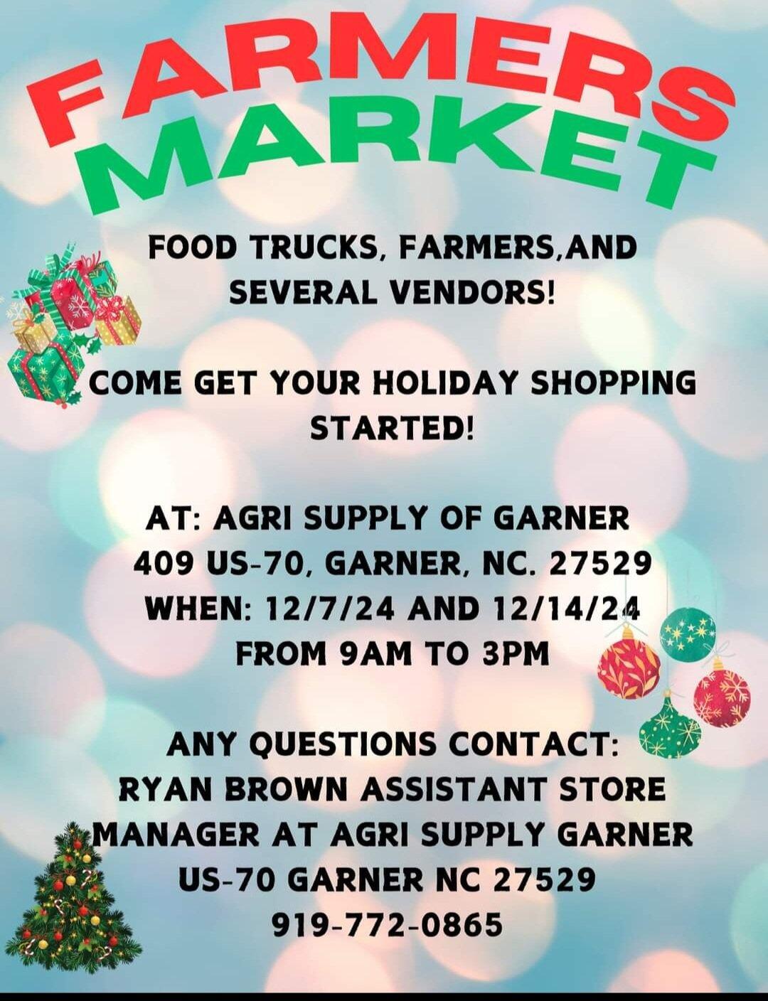 Agri Supply of Garner Farmers Market