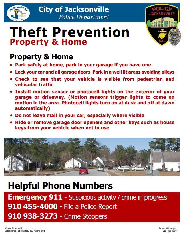 Preventing crime is key! (Jacksonville Department of Public Safety