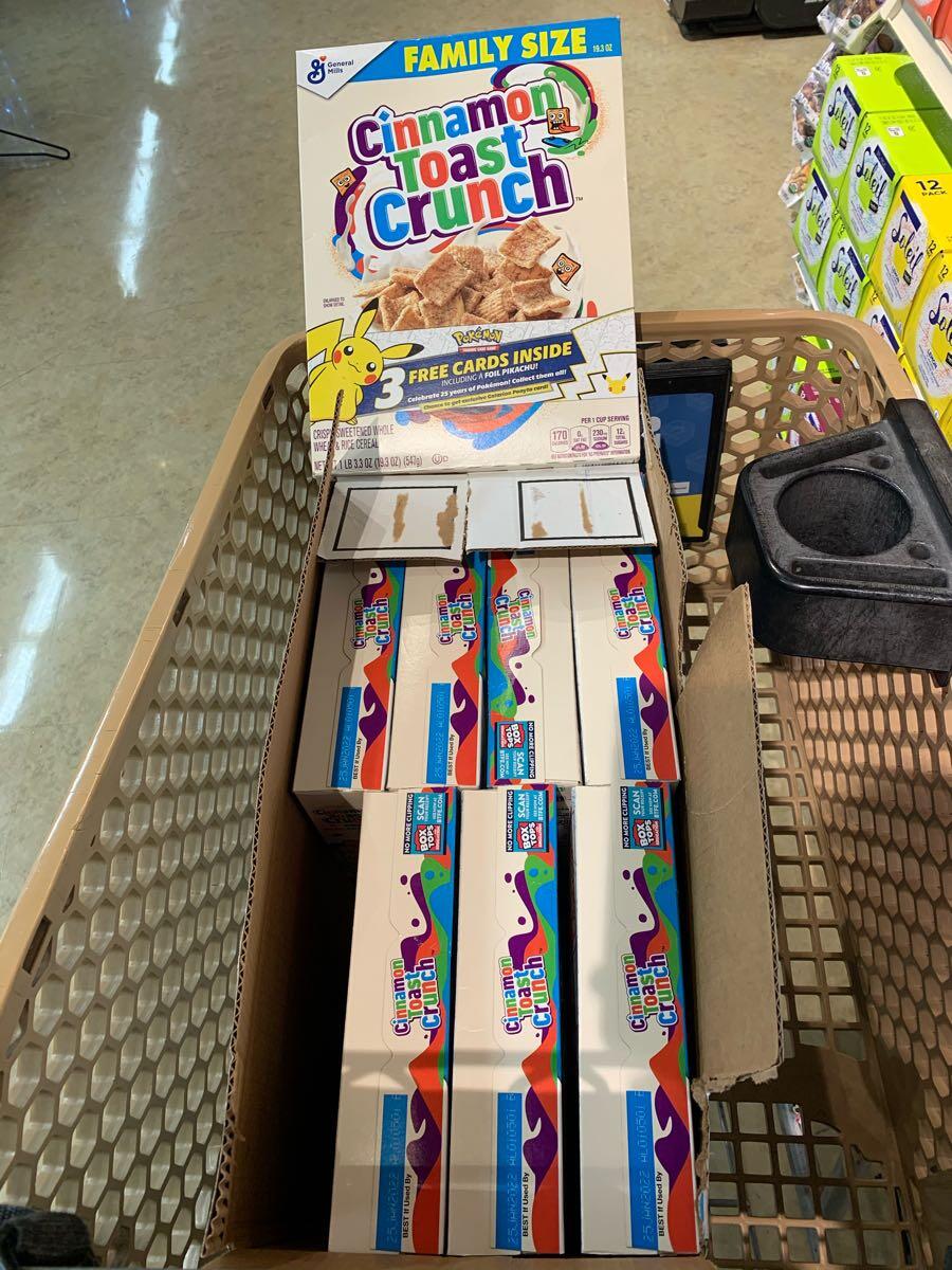 Cinnamon Toast Crunch Cereal Pokemon 25th Anniversary Foil Pikachu *LOT OF  8* For $110 In San Jose, CA | For Sale & Free — Nextdoor