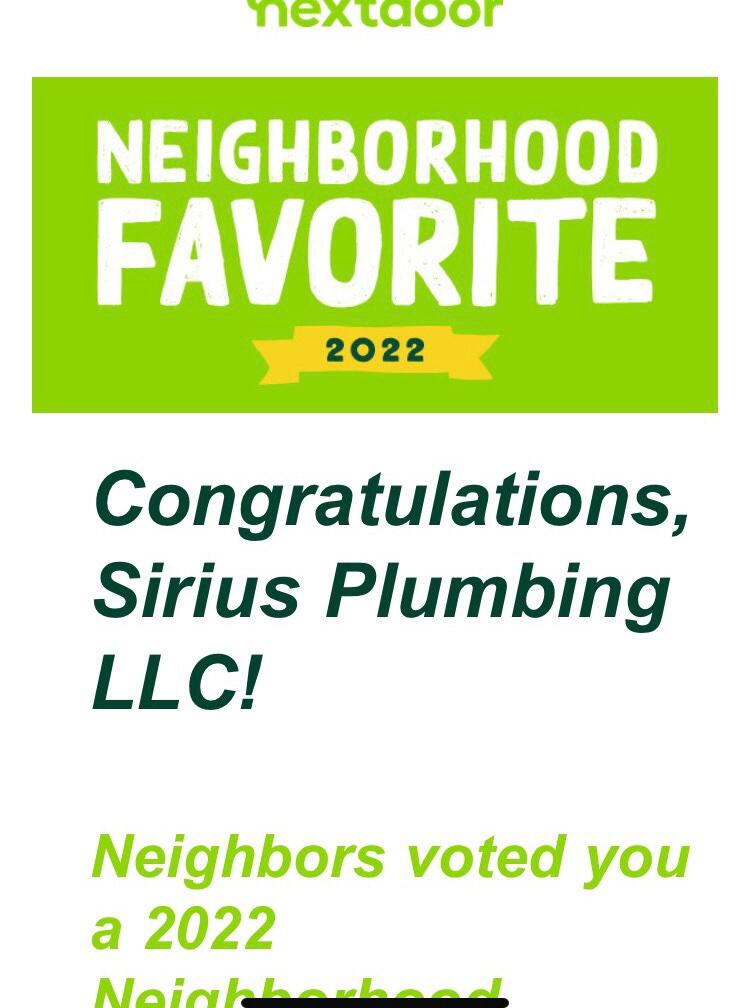 Sirius Plumbing LLC Nextdoor