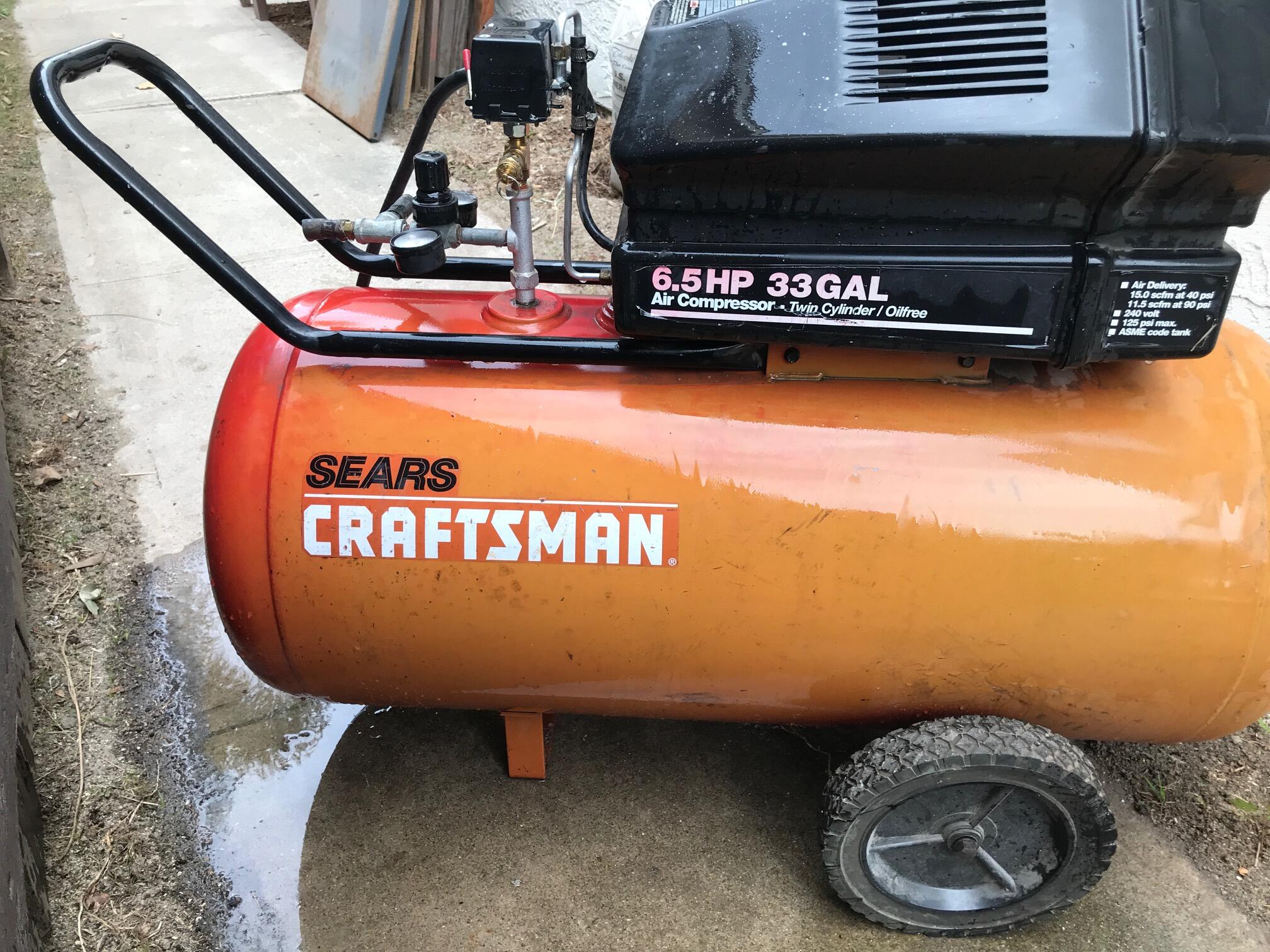 Craftsman 6.5 hp on sale air compressor