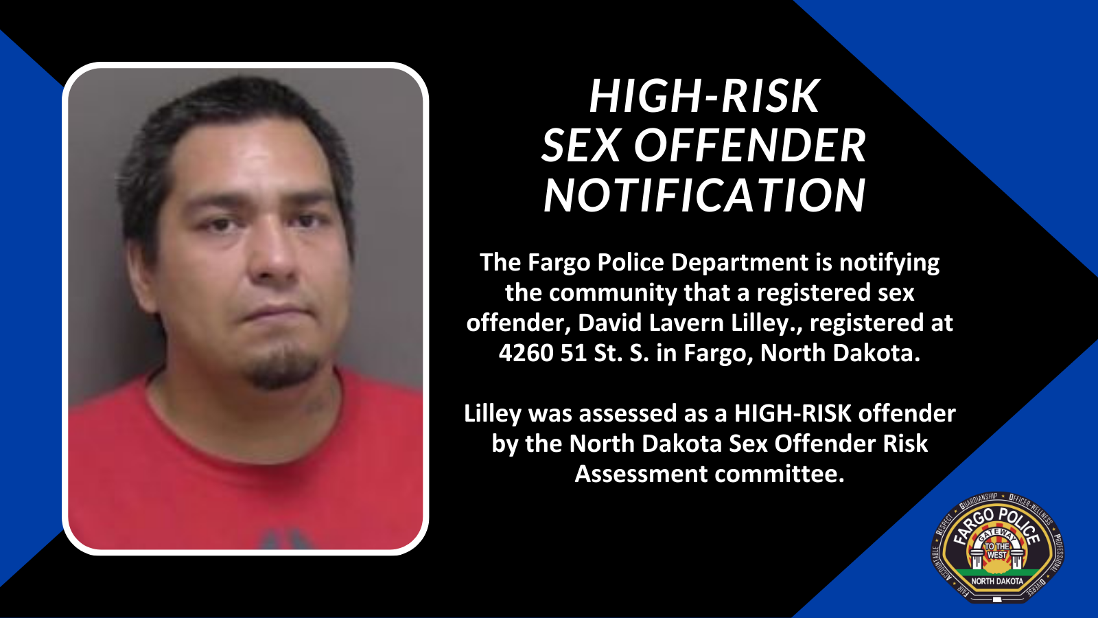 The Fpd Is Notifying The Community That A Registered Sex Offender