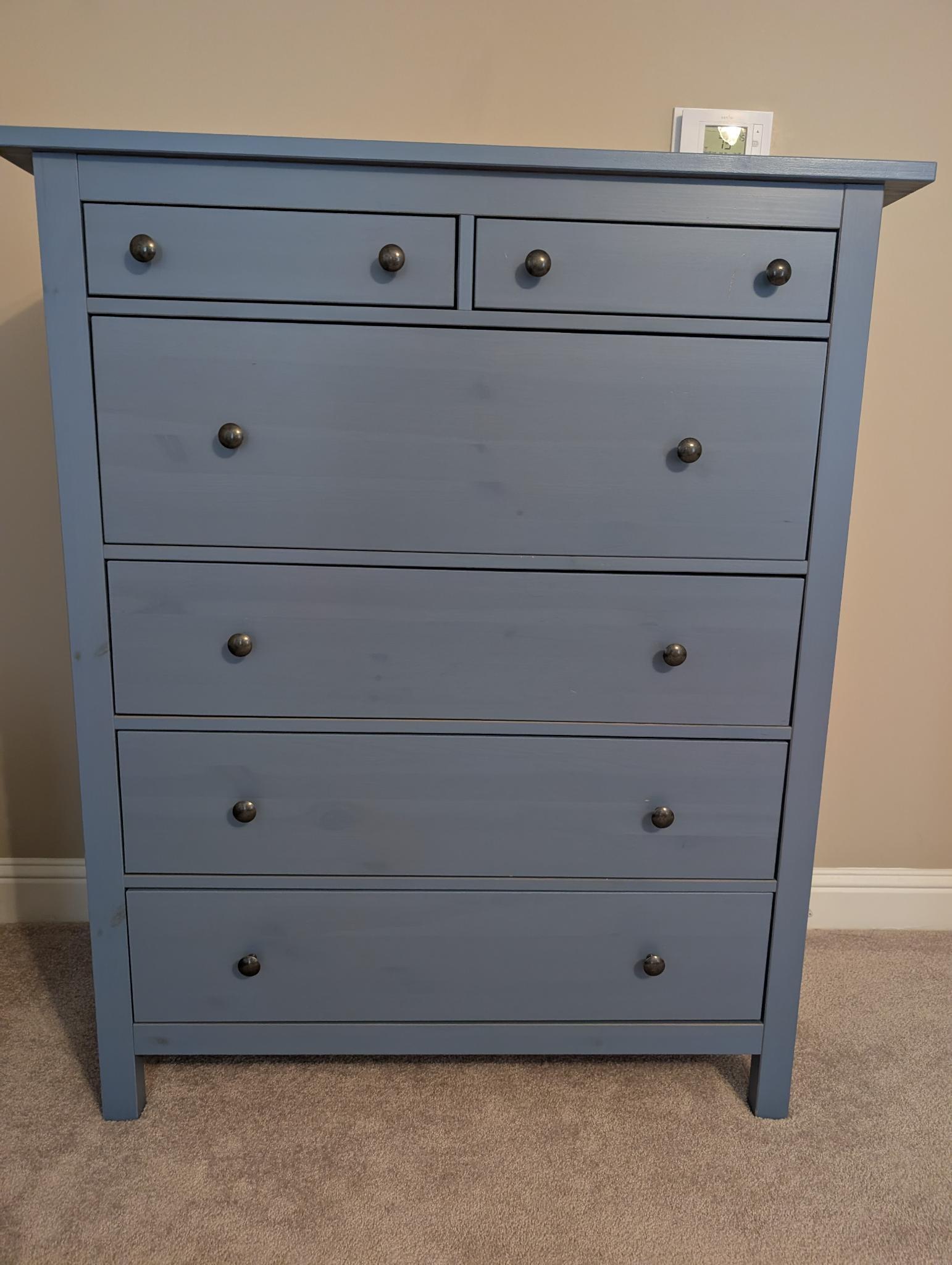 IKEA HEMNES 6-Drawer Dresser (Blue) For $60 In Lawrenceville, GA