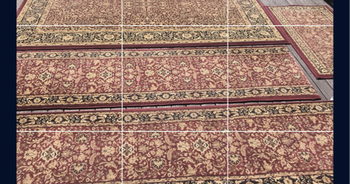 100 for 3 rugs cleaned and ready to go in Fredericksburg, VA For