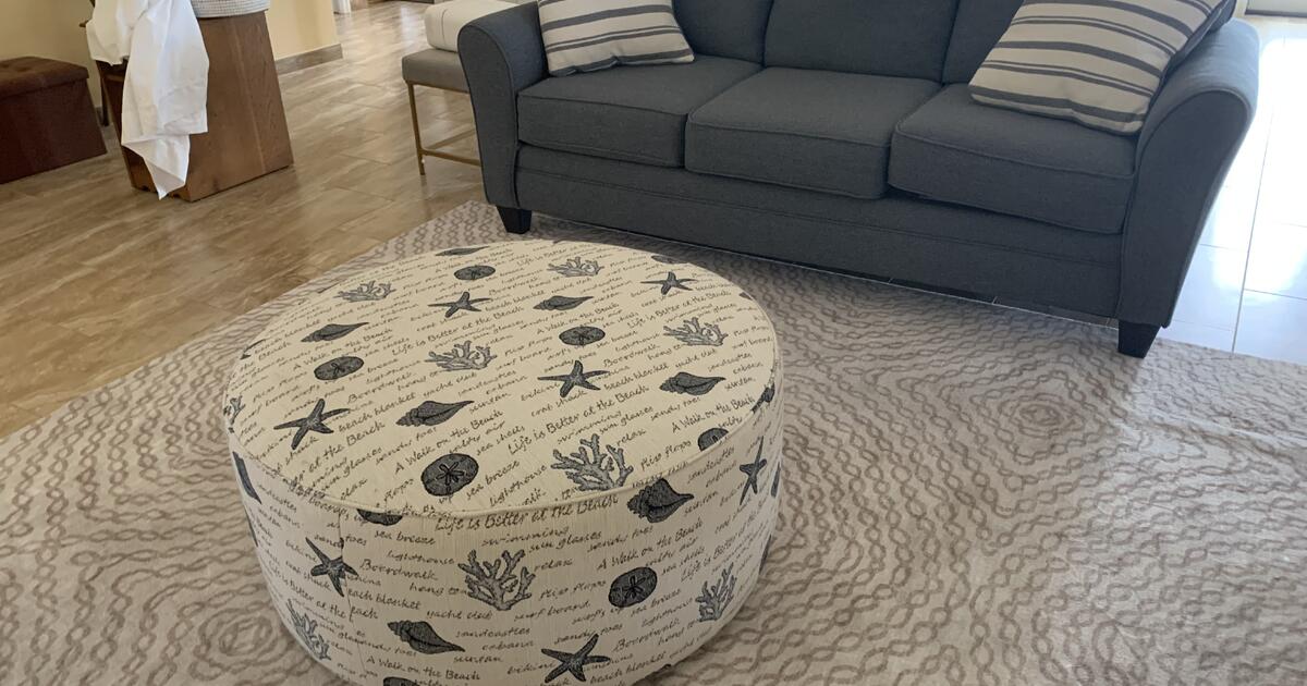 Beach-Themed Ottoman and occasional beach theme chair set is $300 . for ...