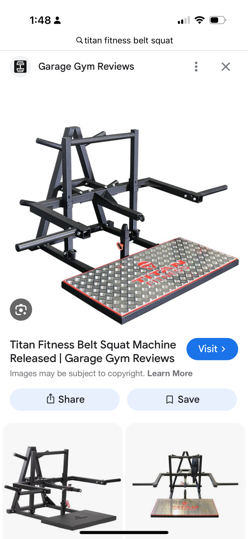 Titan Fitness Belt Squat Machine For $400 In Raeford, NC For