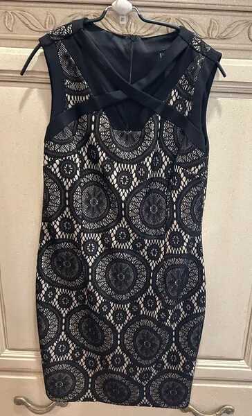 Dress With Black Lace & Criss Cross Top. Size 10-12 Enfocus Studio For $10 In Wildwood, NJ | For Sale & Free Nextdoor Dress With Black Lace & Criss Cross Top. Size 10-12 Enfocus Studio For $10 In Wildwood, NJ | For Sale & Free Nextdoor