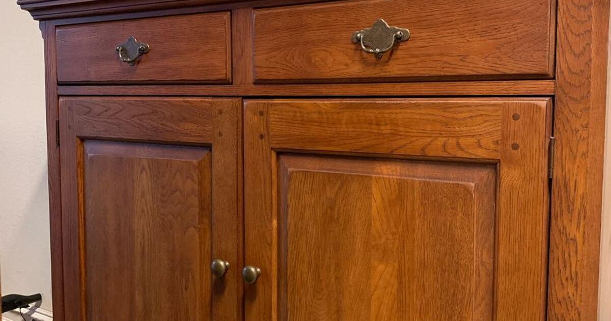 Solid Oak Armoire for Free in Tulsa, OK For Sale & Free — Nextdoor