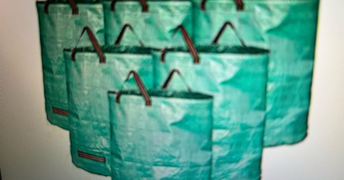 3 reusable new garden bags strong lightweight sturdy waterproof