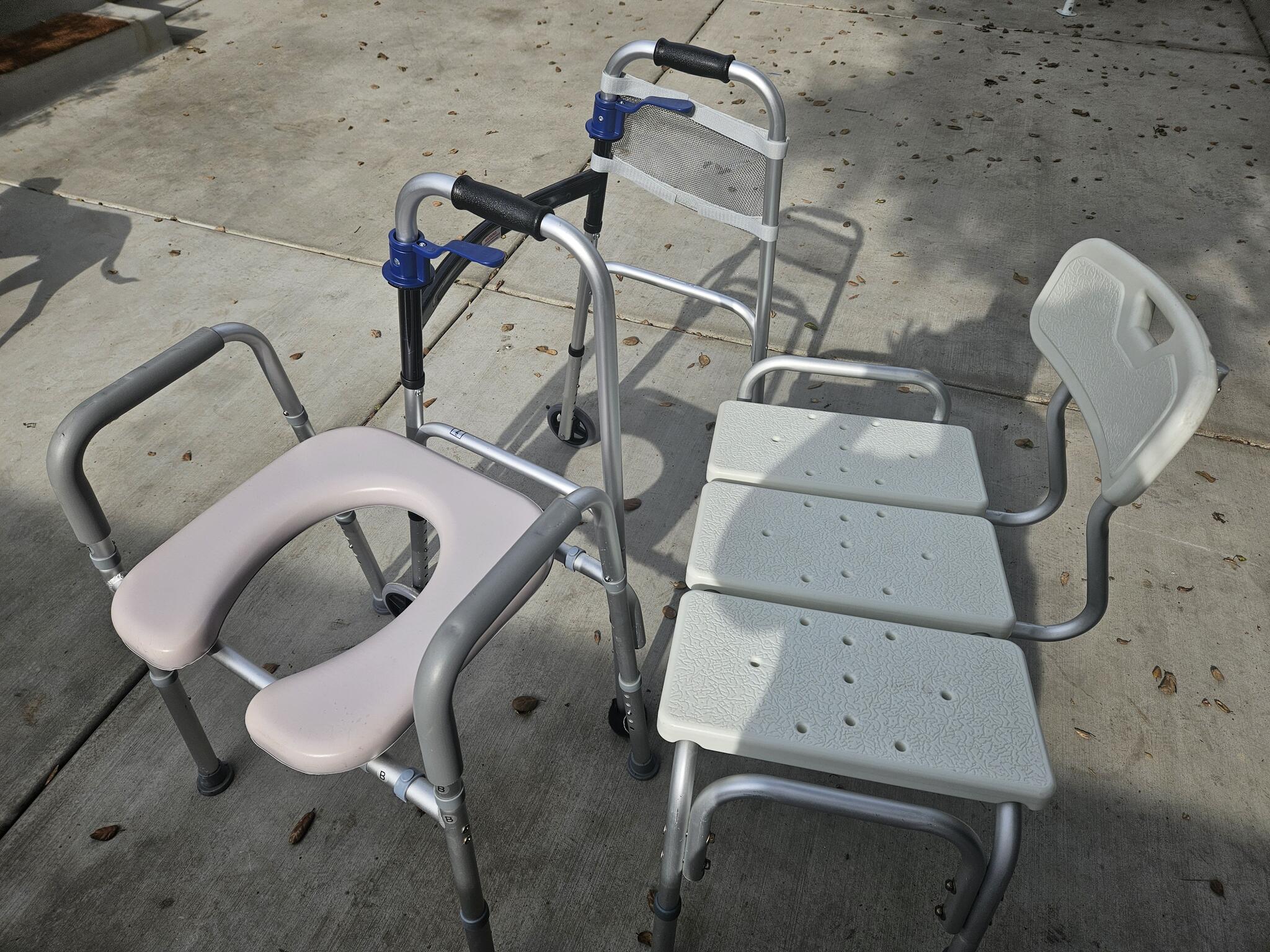 Adult Walker, Toilet Seat And Bench for Free in Baldwin Park, CA For
